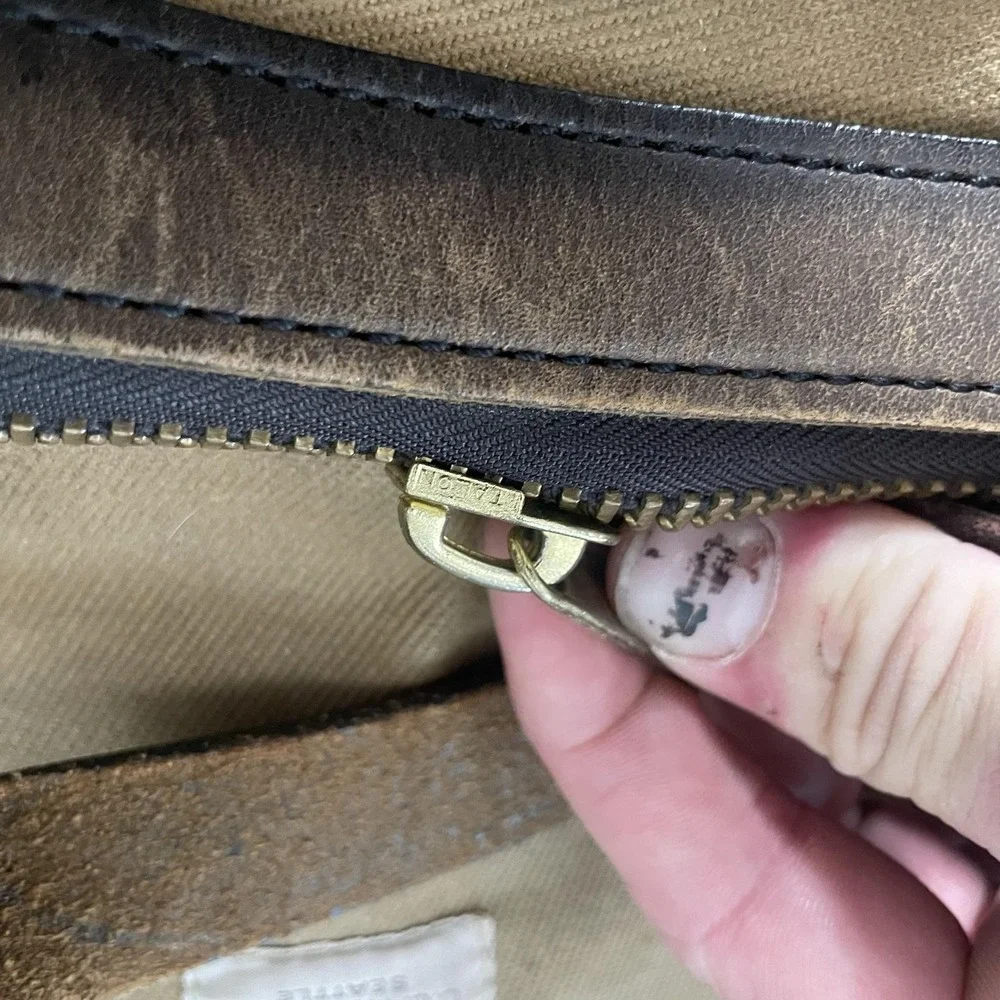 Filson 257 Rugged Twill Large Briefcase w/ Lock | Talon Era | Made In USA | Rare